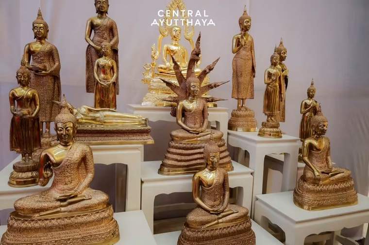 คอลเลกชันพระพุทธรูปทองเหลือง